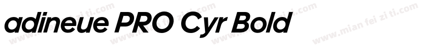 adineue PRO Cyr Bold字体转换